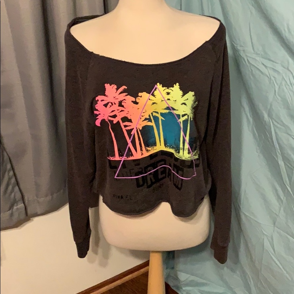 Cali Dream L/S crop sweater